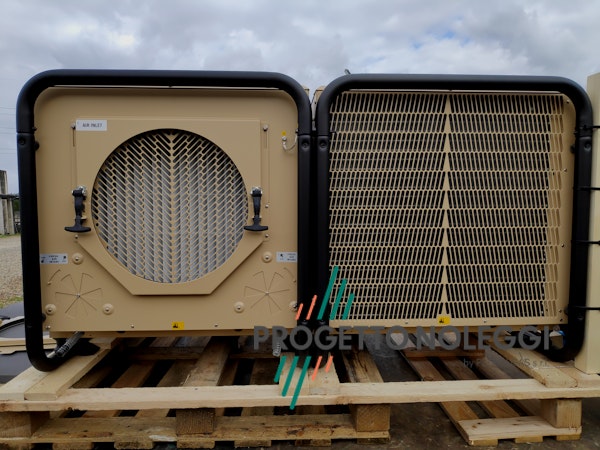 Condizionatore Mobile funzione Raffrescamento e Riscaldamento Condizionatore Professionale ad alte prestazioni fabbrizazione di derivazione militare e per uso campale, Altissima Qualità ed affidabilità. Prodotto in Danimarca.