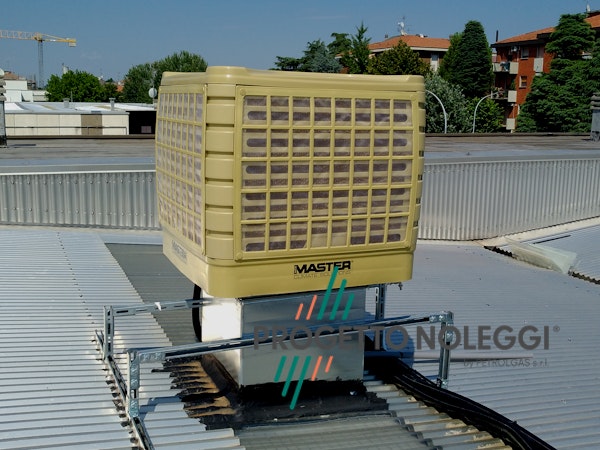 Raffrescatore Fisso BCF 231 Progetto Noleggi Il Raffrescatore evaporativo fisso contribuisce al risparmio energetico e al rispetto per l’ambiente controllando il clima in locali di medie e grandi dimensioni, anche con porte e finestre aperte, creando un ambiente confortevole con la combinazione ottimale di temperatura e umidità.