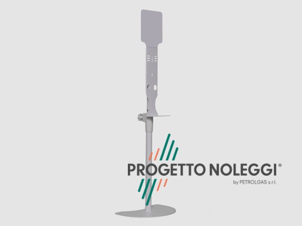 Piantana universale telescopica per dispenser automatico Gel Igienizzante mani La piantana telescopica per l'igienizzazione delle mani ha un pannello di fissaggio universale per consentire l'impiego di dispenser di qualsiasi marca e modello. Prodotta su nostre specifiche in Italia.