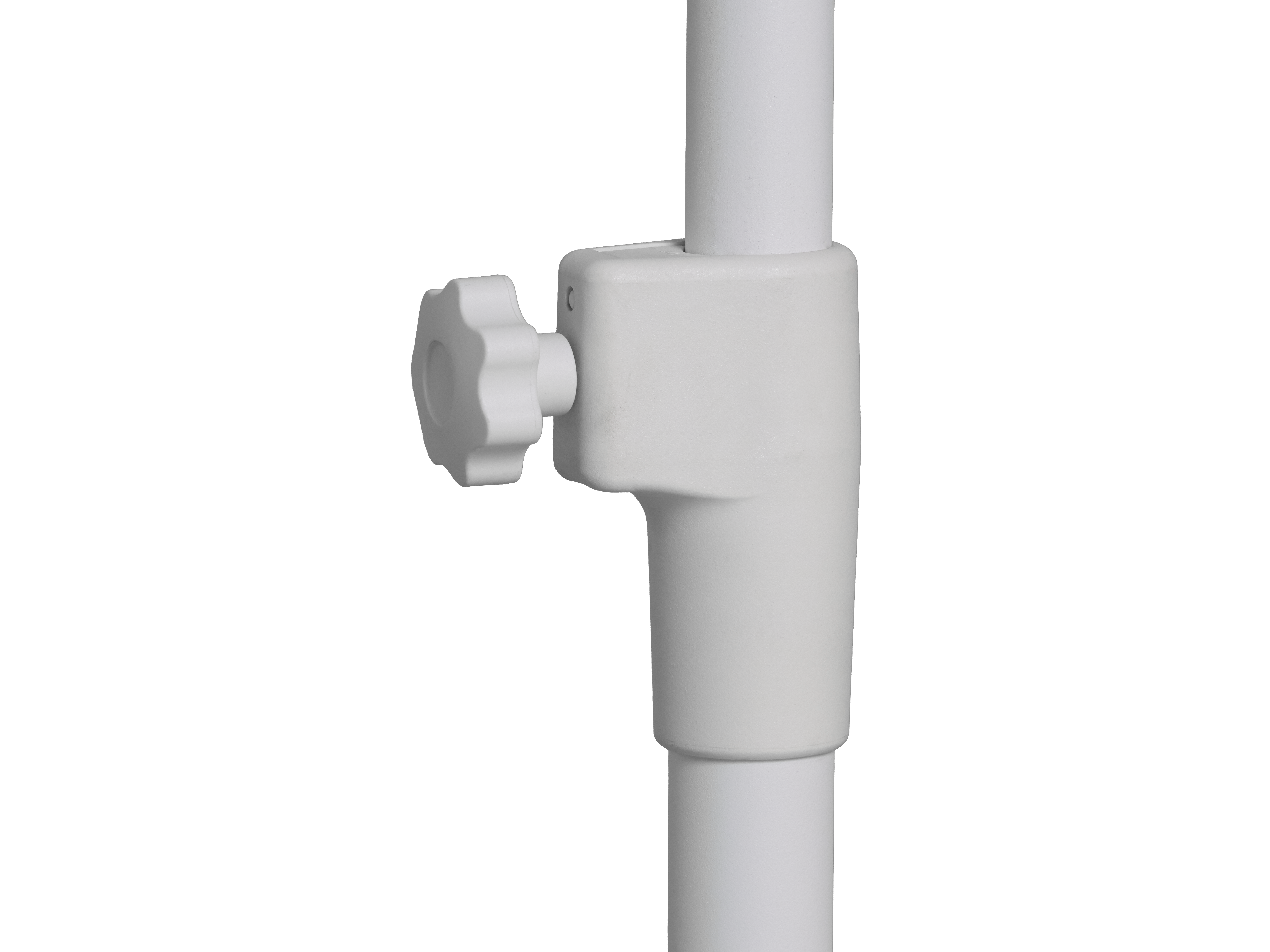 La piantana telescopica per l'igienizzazione delle mani ha un pannello di fissaggio universale per consentire l'impiego di dispenser di qualsiasi marca e modello. Prodotta su nostre specifiche in Italia.