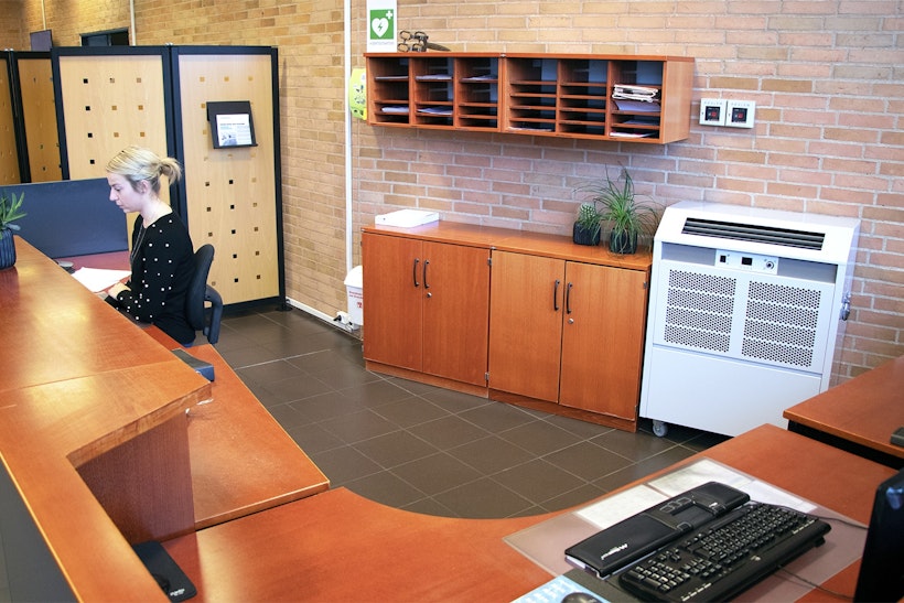Condizionatore Dantherm mobile da ufficio con ruote