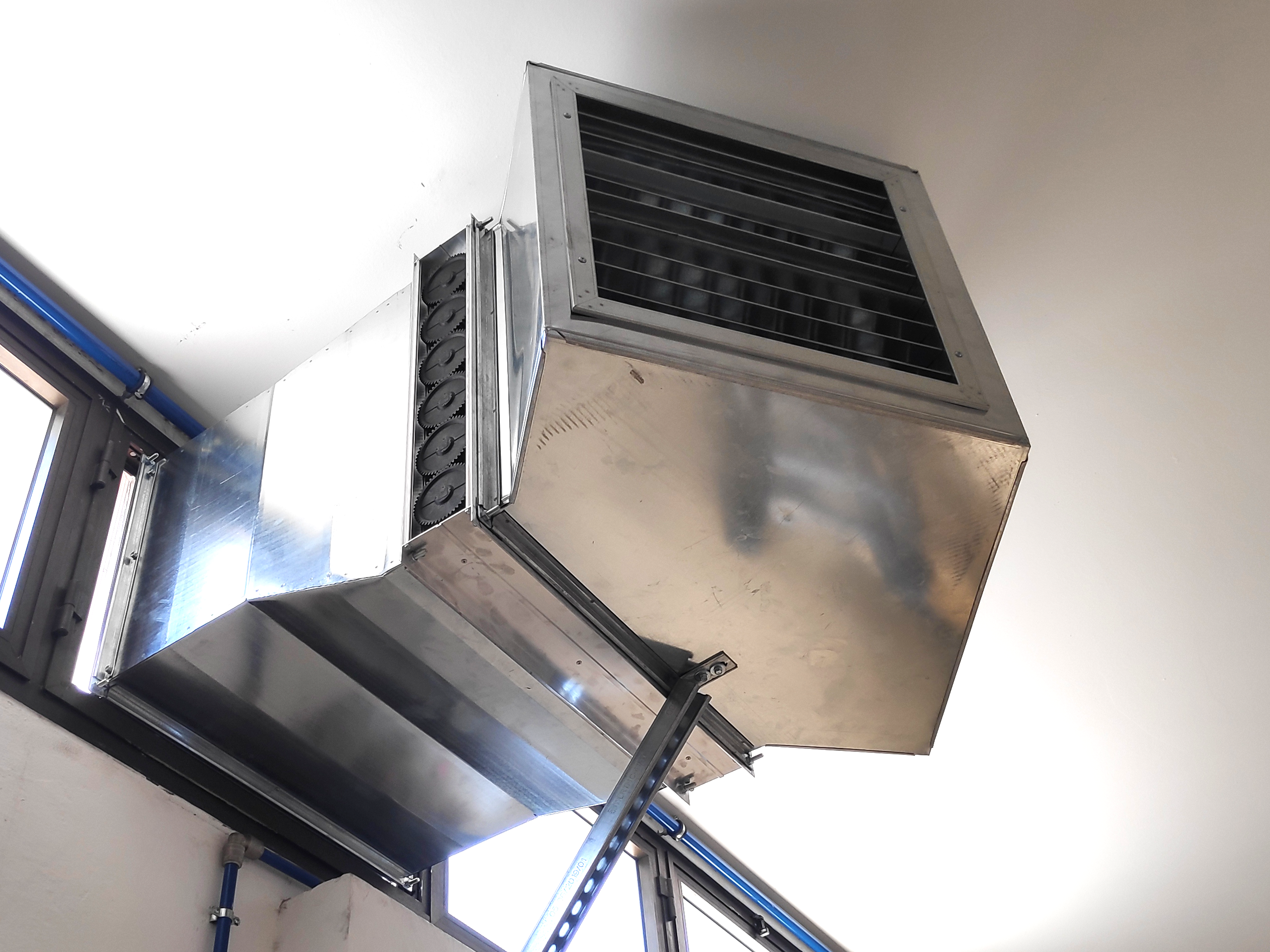 Diffusore a due via impianto di raffrescamento fisso