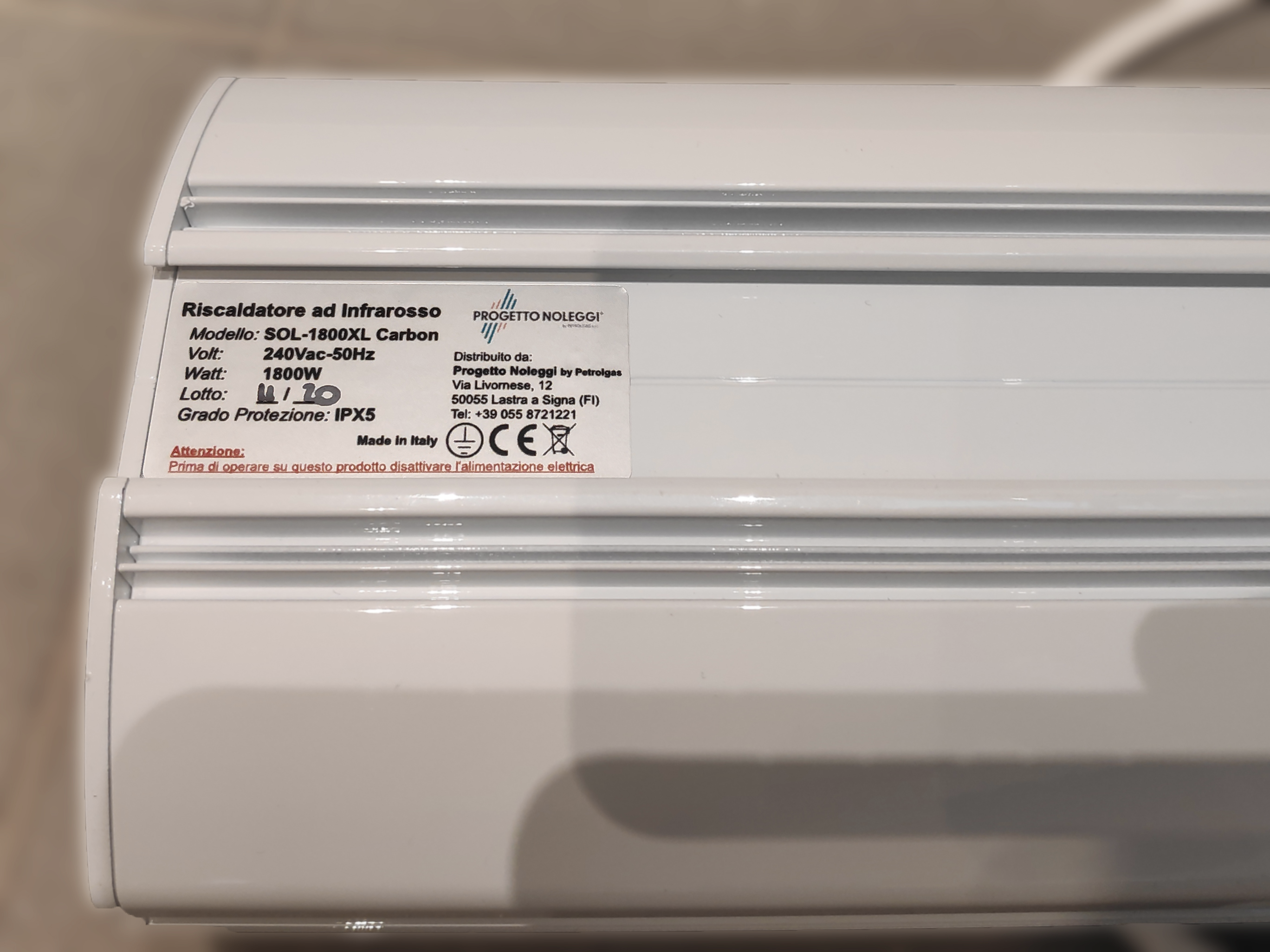 Sol 1800 XL - Produzione Progetto Noleggi