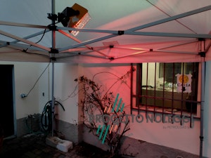 Installazione su gazebo Master HALL 1500 Installazione su gazebo Master HALL 1500