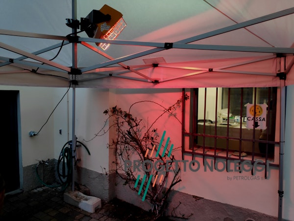 Installazione su gazebo Master HALL 1500 Installazione su gazebo Master HALL 1500