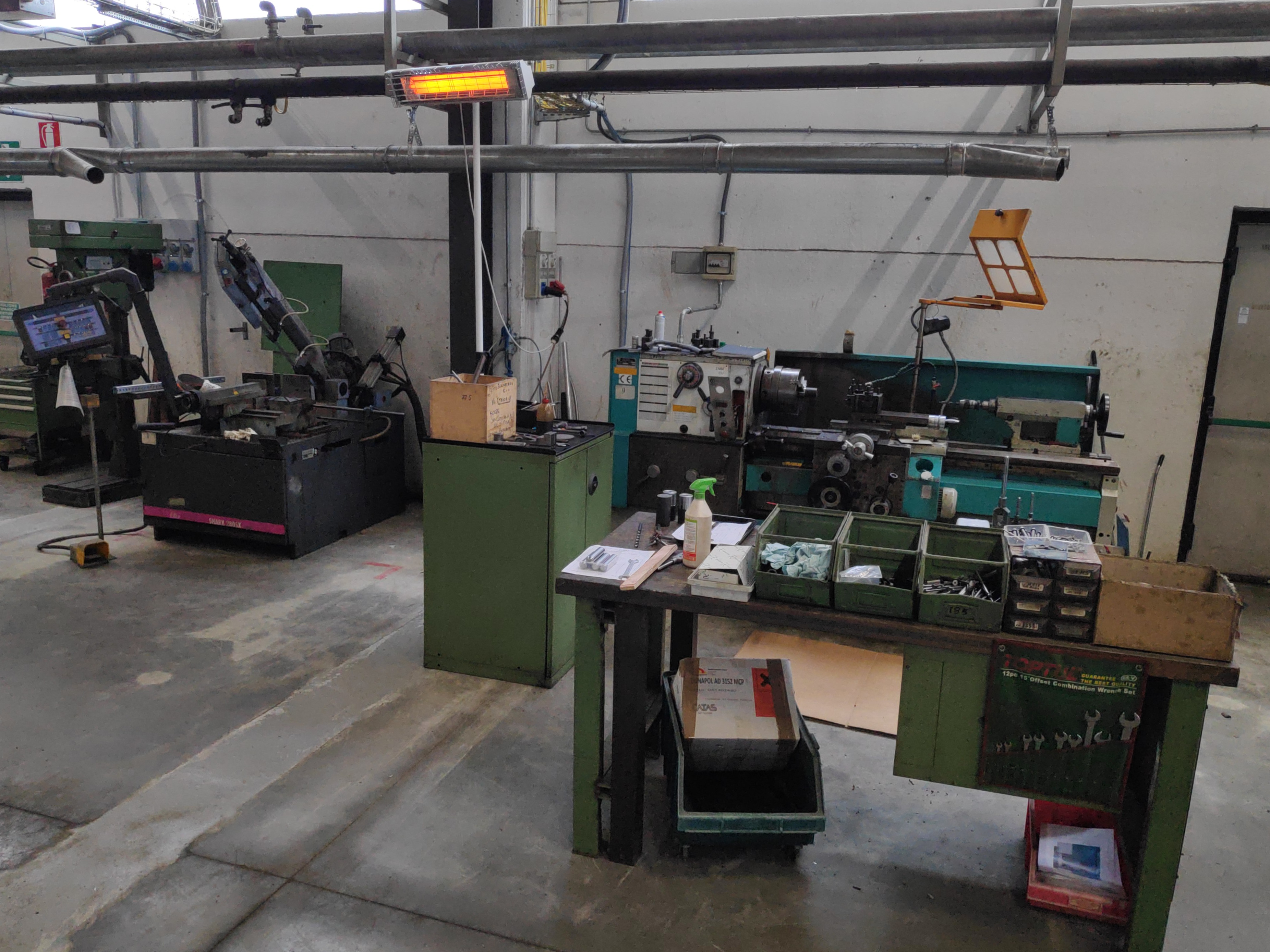 Riscaldatore OMV 2250 in Officina meccanaica