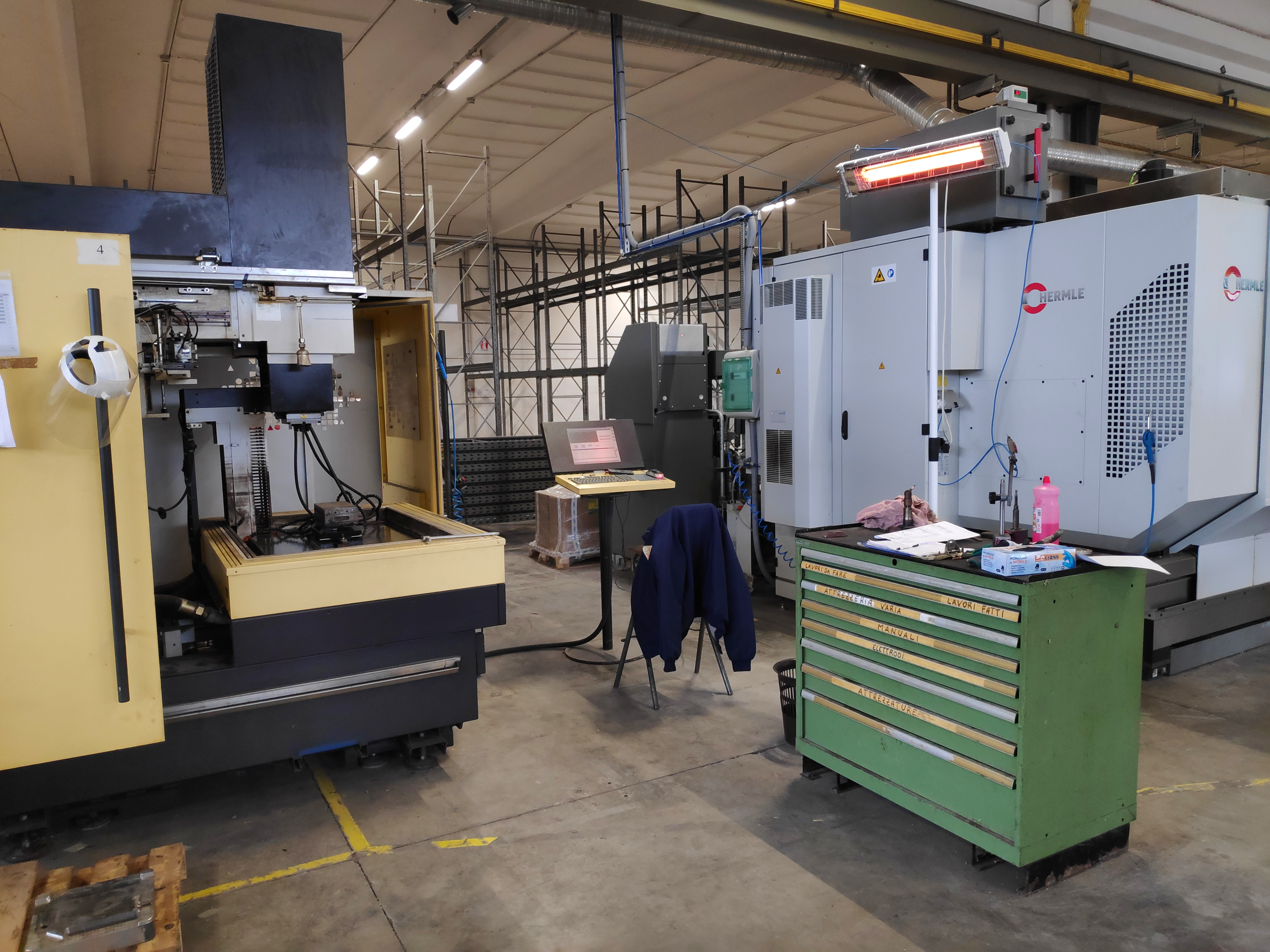 Riscaldamento postazione di lavoro fresatura con OMV 1650