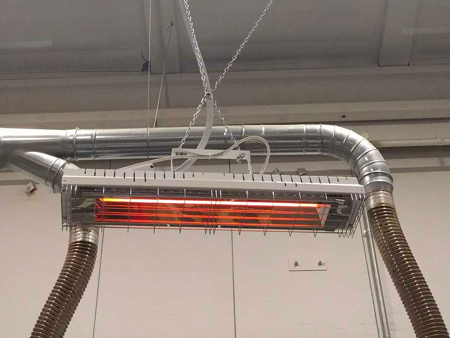 Grado OMV 5250 è una lampada a infrarossi a onda media garantisce un calore pulito e sicuro riscaldando singoli ambienti