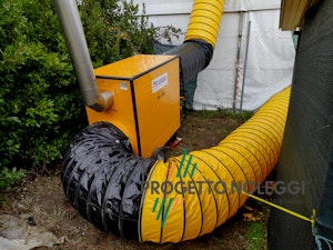 Riscaldamento Tendone di 1200m² per Scuola di Pattinaggio Riscaldamento Tendone di 1200m² per Scuola di Pattinaggio