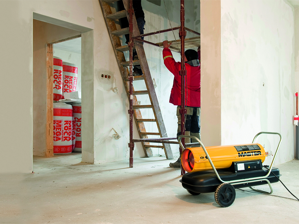 Master B100 - Riscaldamento cantiere edile