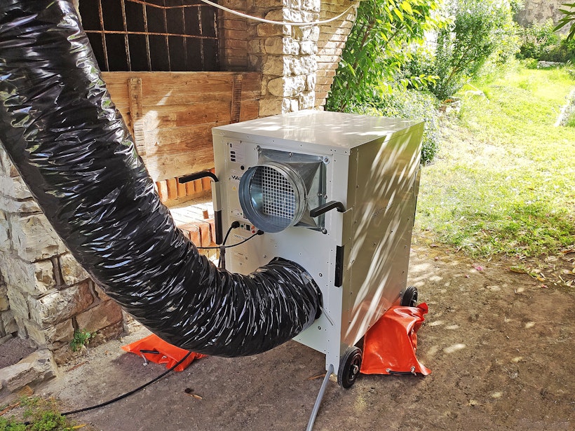 Installazione sotto portico - Dantherm AC 24