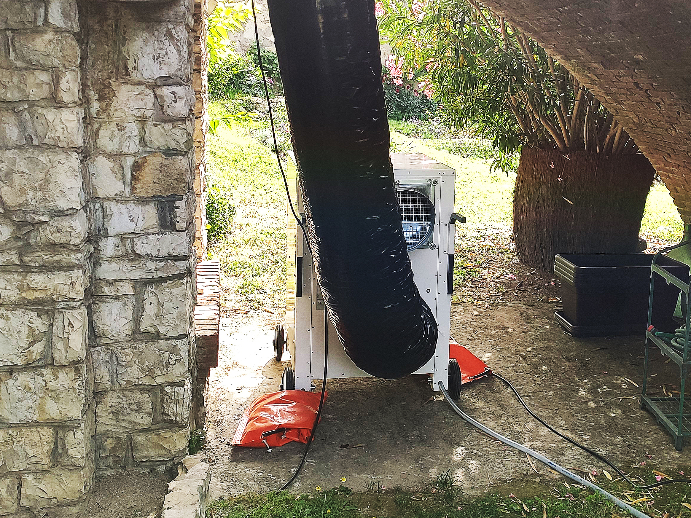 Installazione sotto portico - Dantherm AC 24