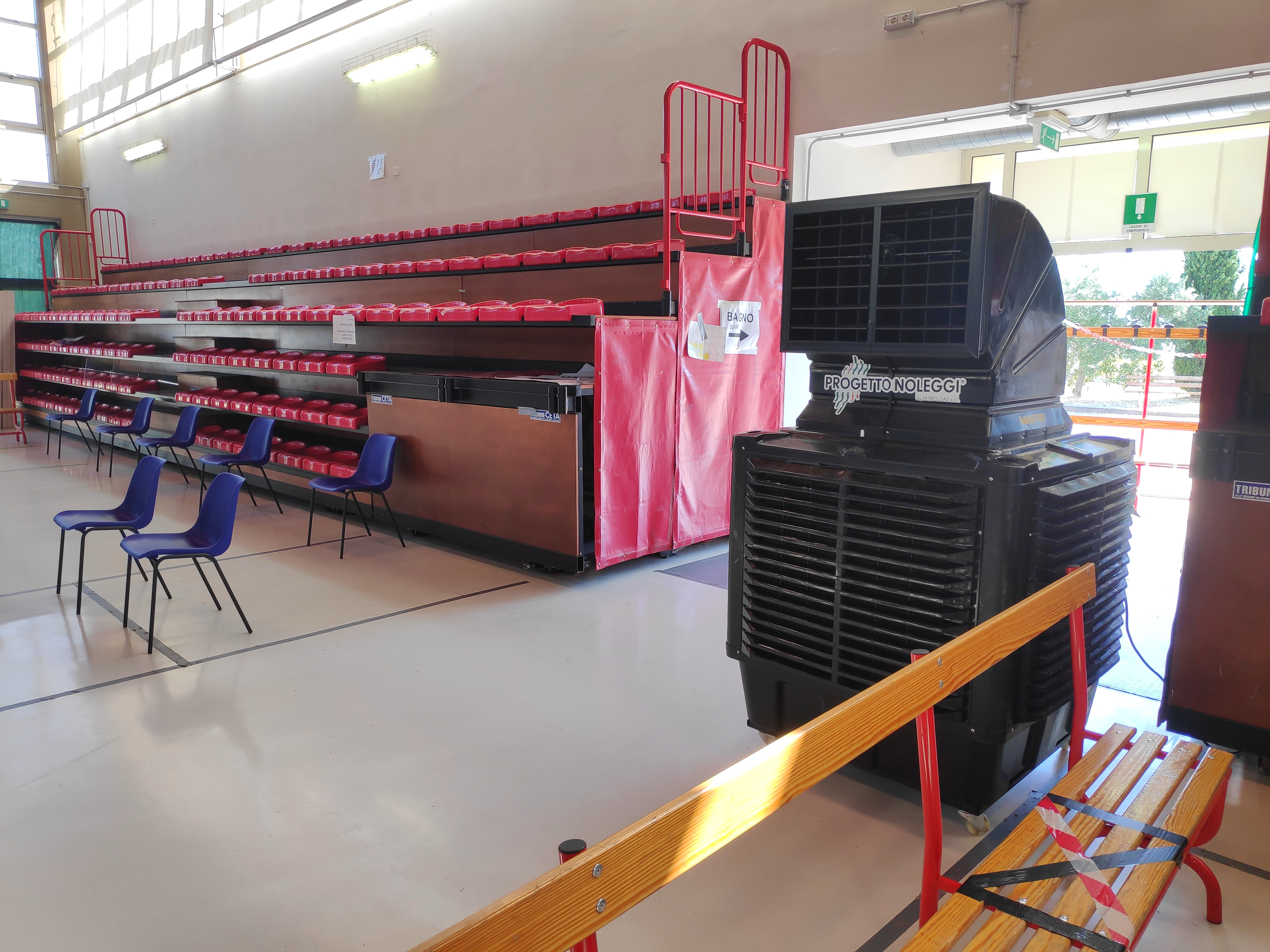 Raffrescamento Centro Vaccinazioni con BCB 19 - Progetto Noleggi