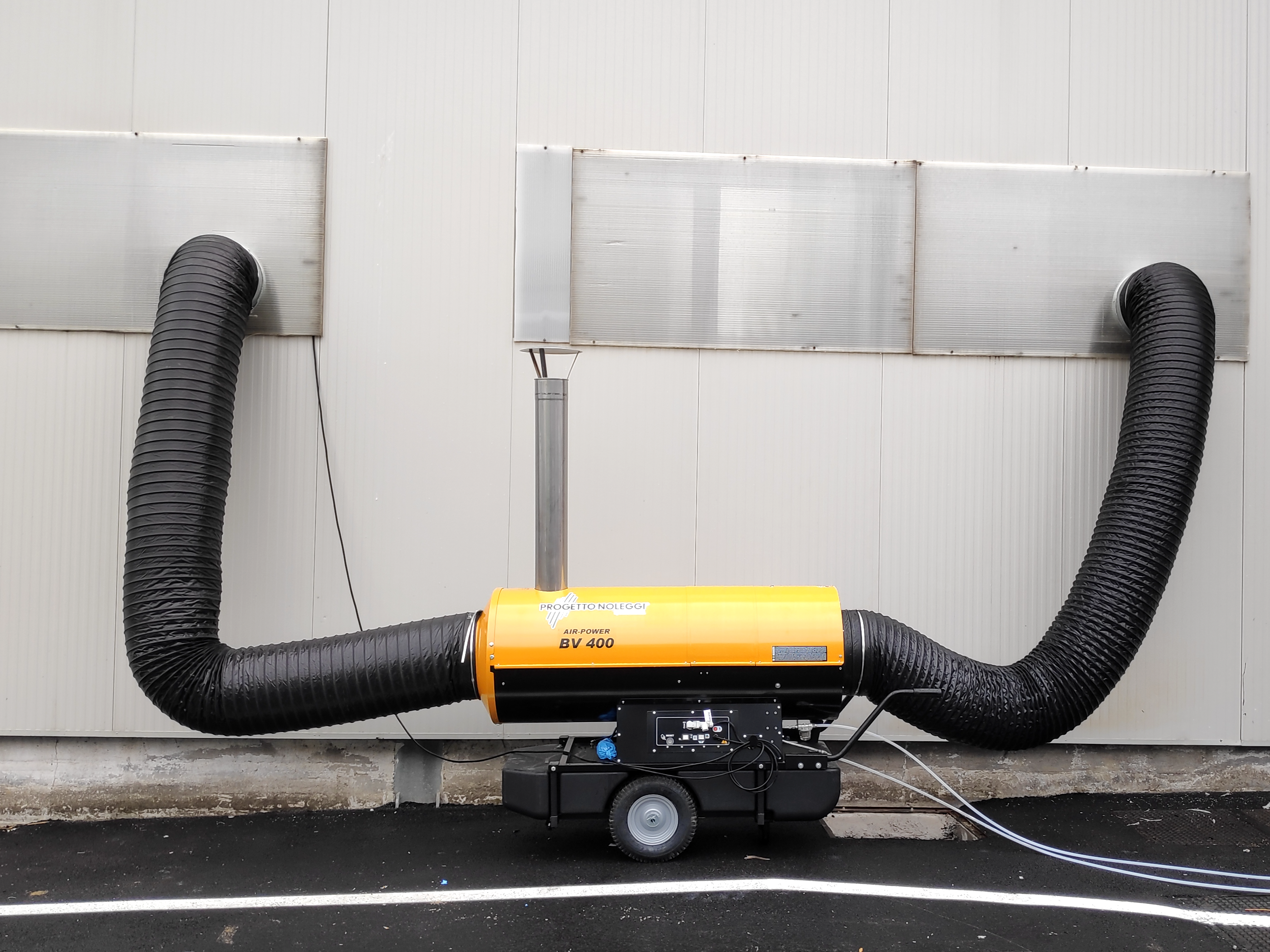 BV 400 con ripresa dell'aria per ottimizzare i consumi di gasolio