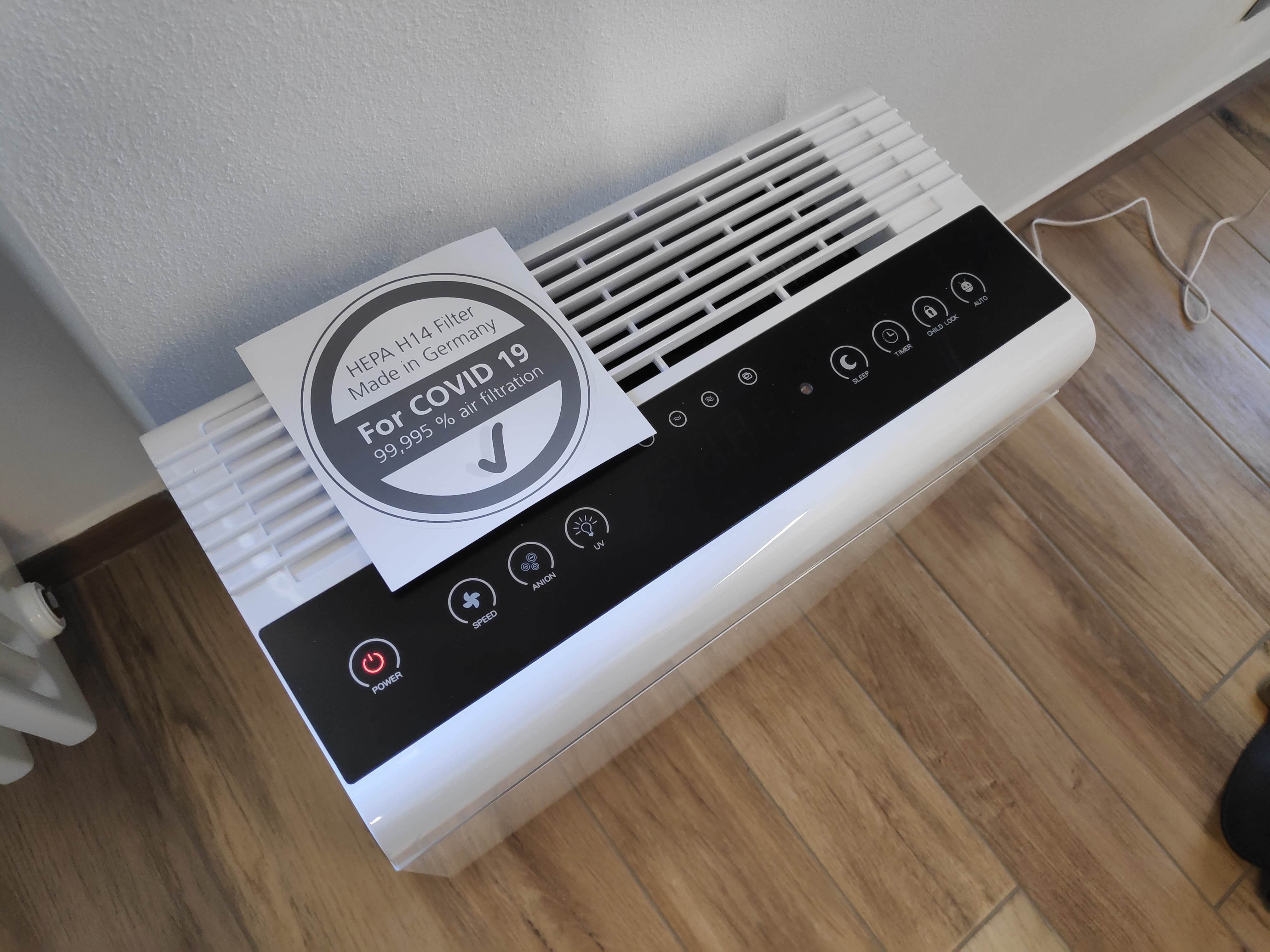 Certificazione Filtro HEPA H14 - HEYLO HL 400 PLUS - Progetto Noleggi