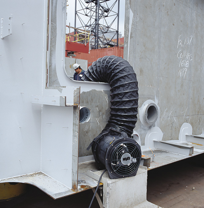 Cantiere navale - Heylo - Estrattore ATEX