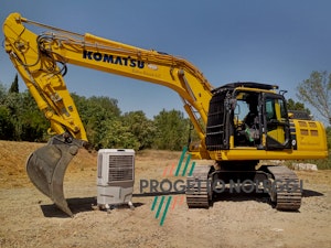 Raffrescamento su cantiere cava Raffrescamento su cantiere cava