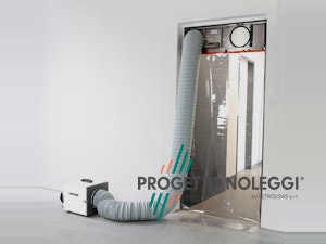 Porta antipolvere con depuratore d'aria Porta antipolvere con depuratore d'aria