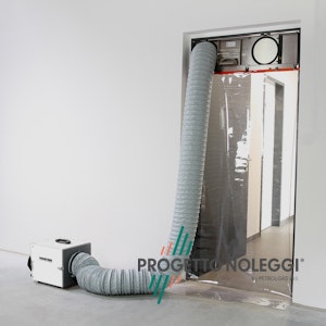 Porta antipolvere con depuratore d'aria Porta antipolvere con depuratore d'aria