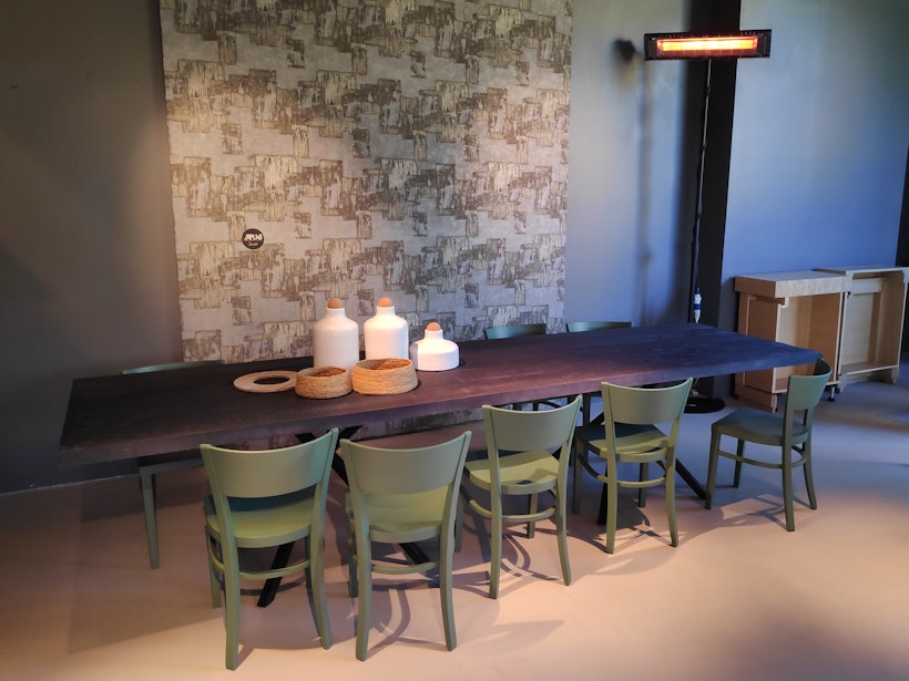 riscaldamento infrarosso showroom progetto noleggi