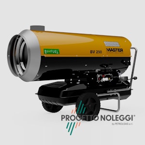 Master BV 290 - Generatore d'aria calda indiretto  Master BV 290 è un generatore d'aria calda a Gasolio con canna fumaria per scarico dei fumi in verticale.