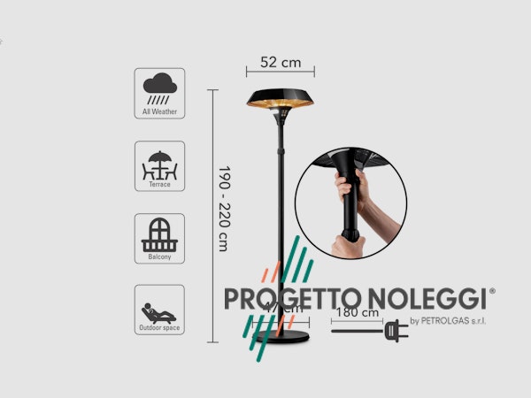 Caratteristiche Riscaldatore a fungo elettrico