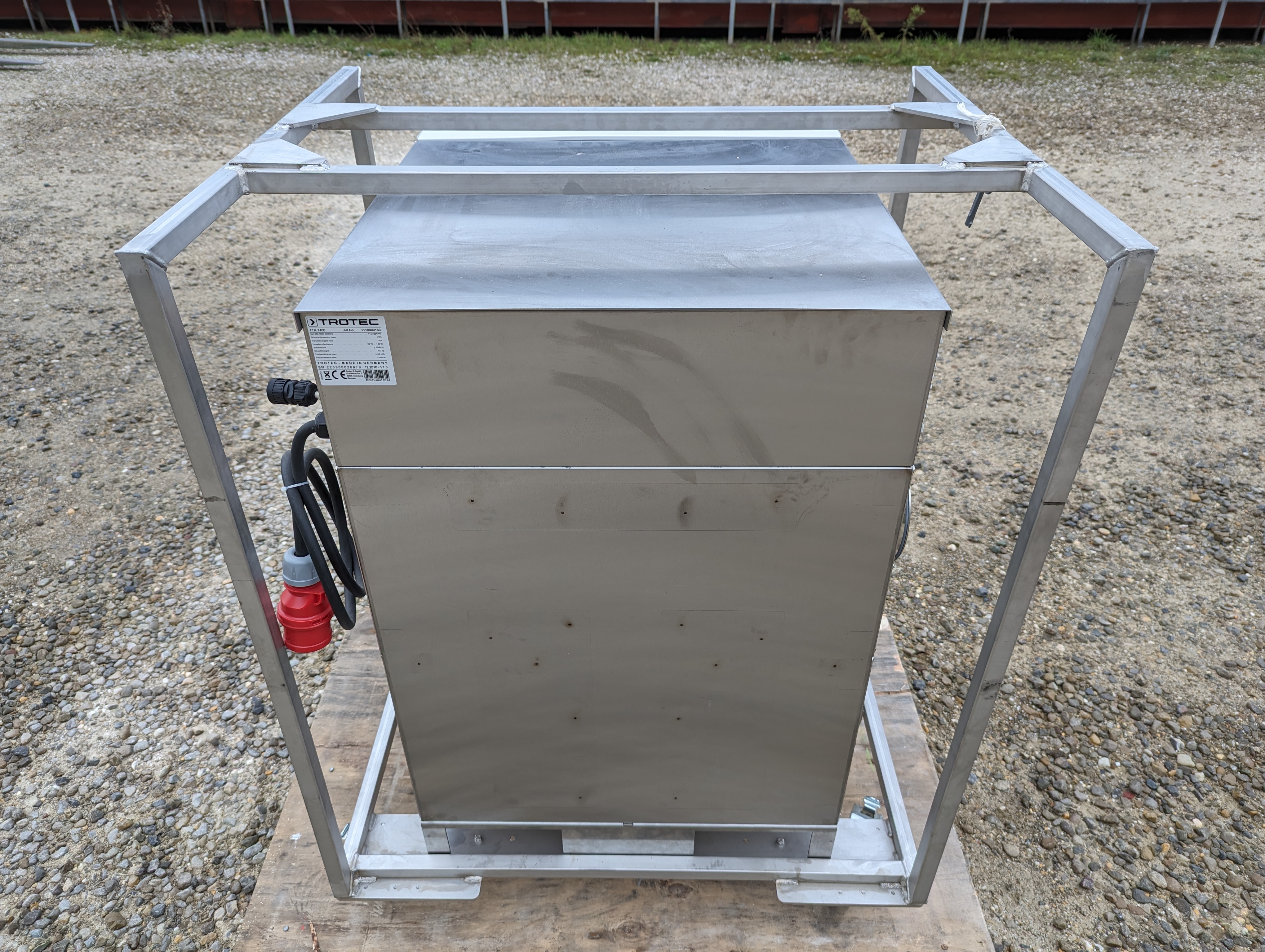 Struttura in acciaio inox Deumidificatore TTR 1400