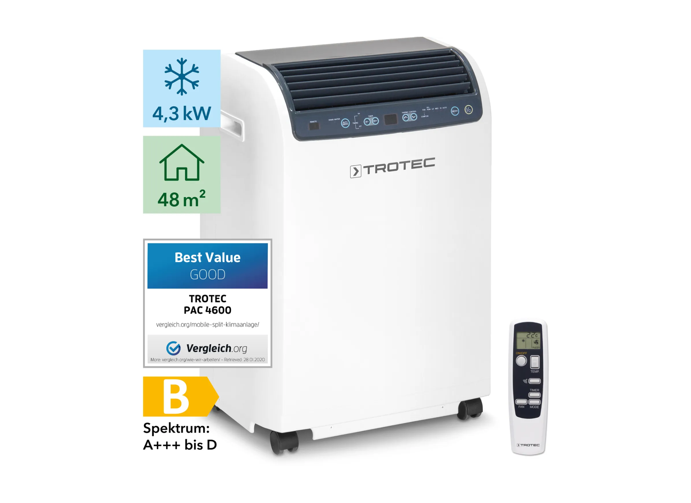 climatizzatore PAC 4600 progetto noleggi