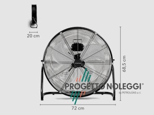 DIMENSIONI VENTILATORE DA PAVIMENTO TVM 24 D DIMENSIONI VENTILATORE DA PAVIMENTO TVM 24 D