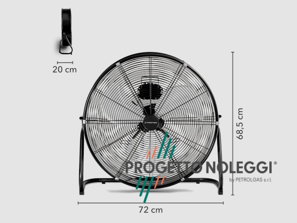 DIMENSIONI VENTILATORE DA PAVIMENTO TVM 24 D DIMENSIONI VENTILATORE DA PAVIMENTO TVM 24 D