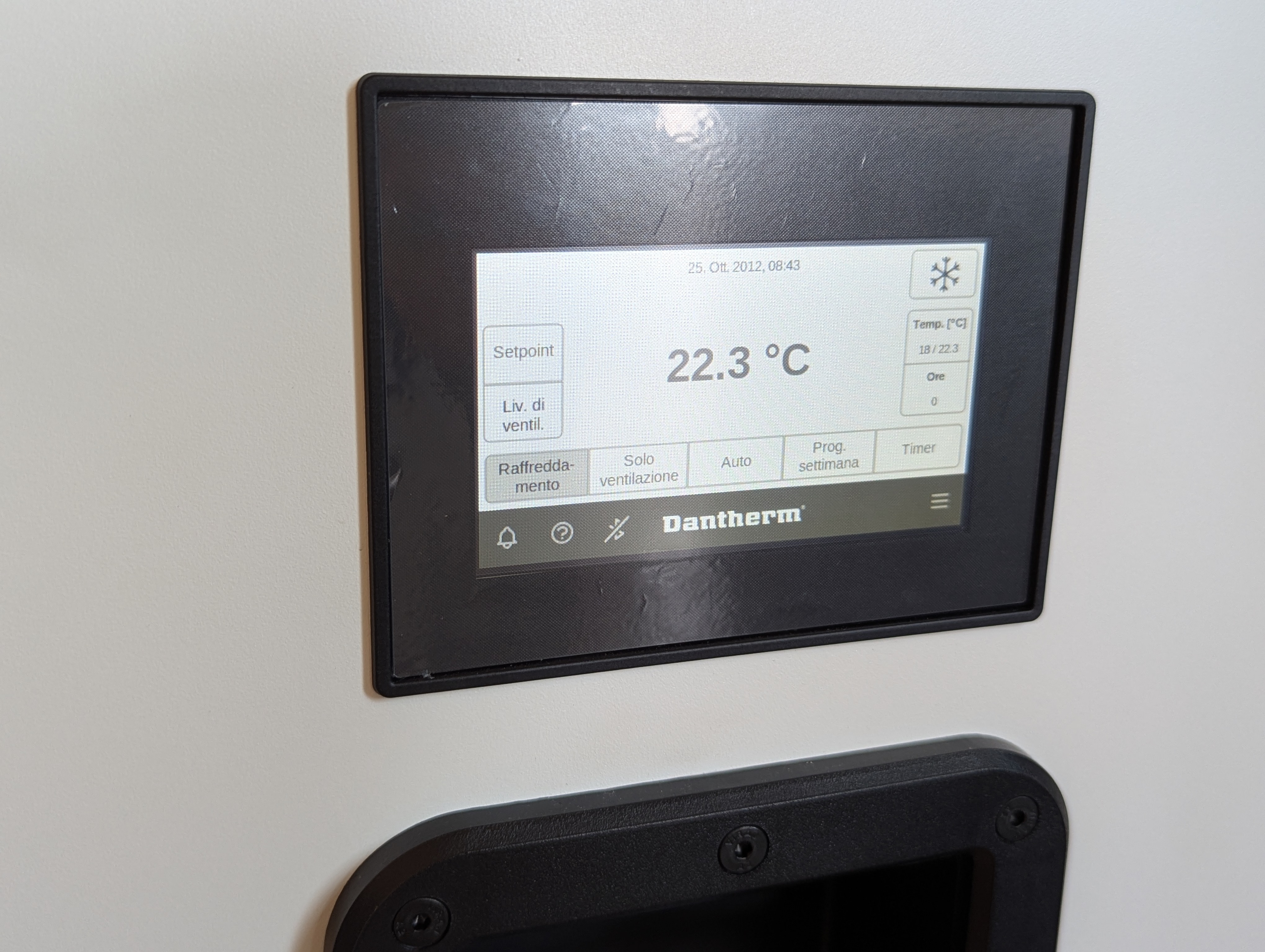 Display touch di controllo