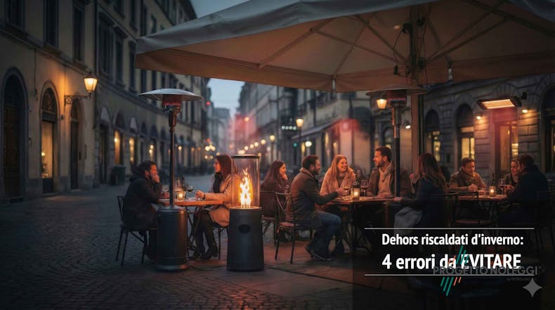 Dehors riscaldati d'inverno: quattro errori che costano caro ai ristoratori