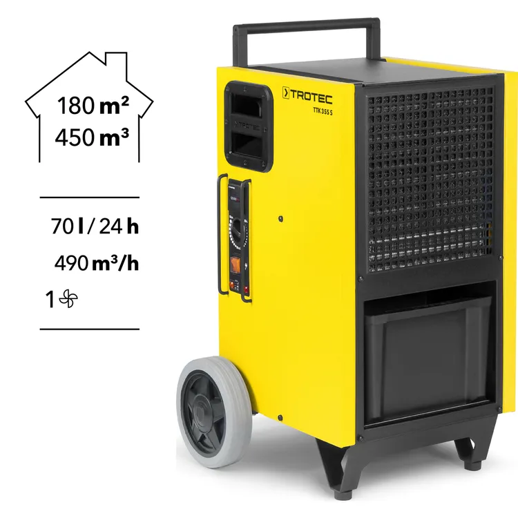 Trotec TTK 355 S - Deumidificatore a condensazione dettagli