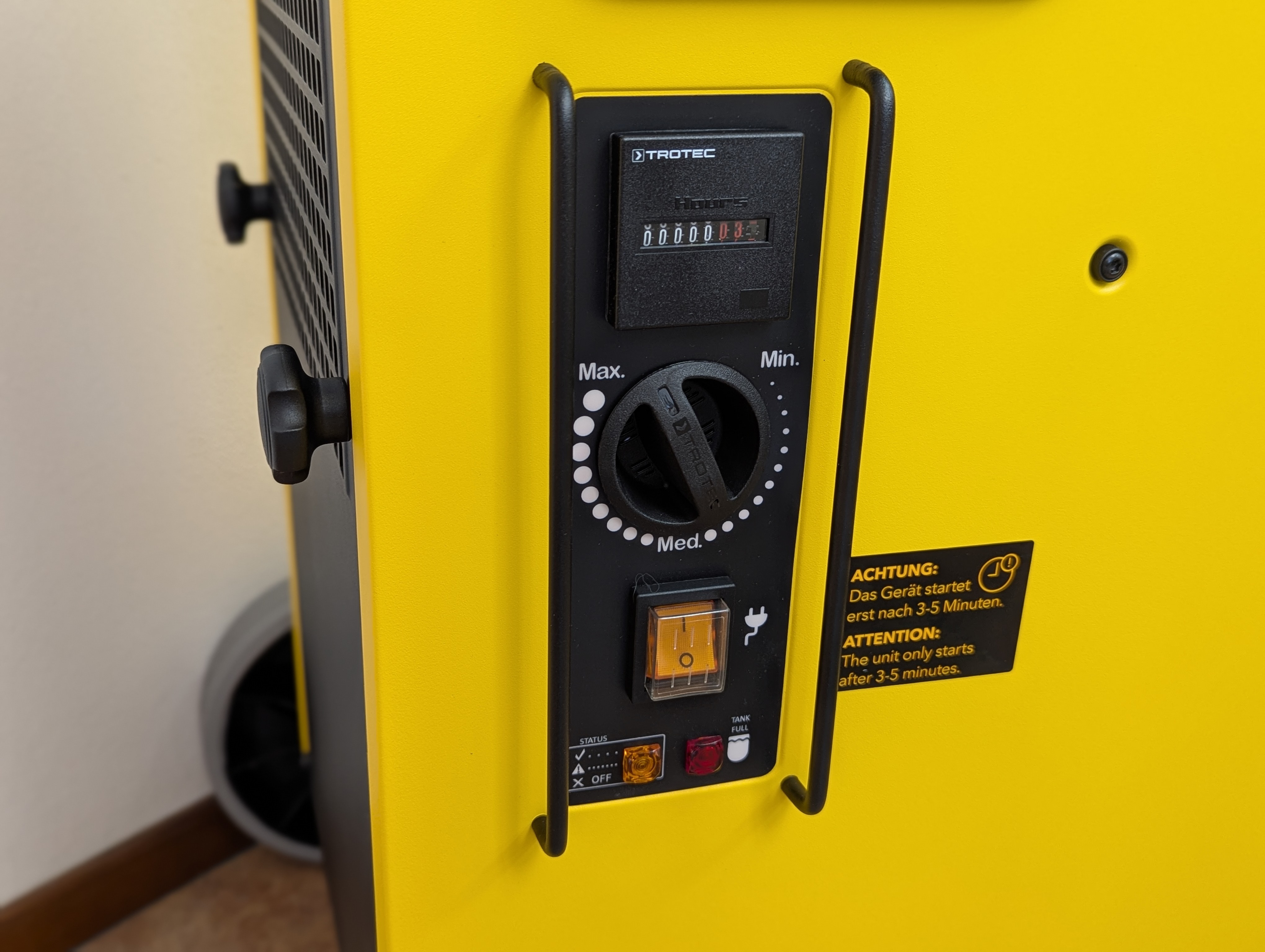Trotec TTK 355 S - Comandi