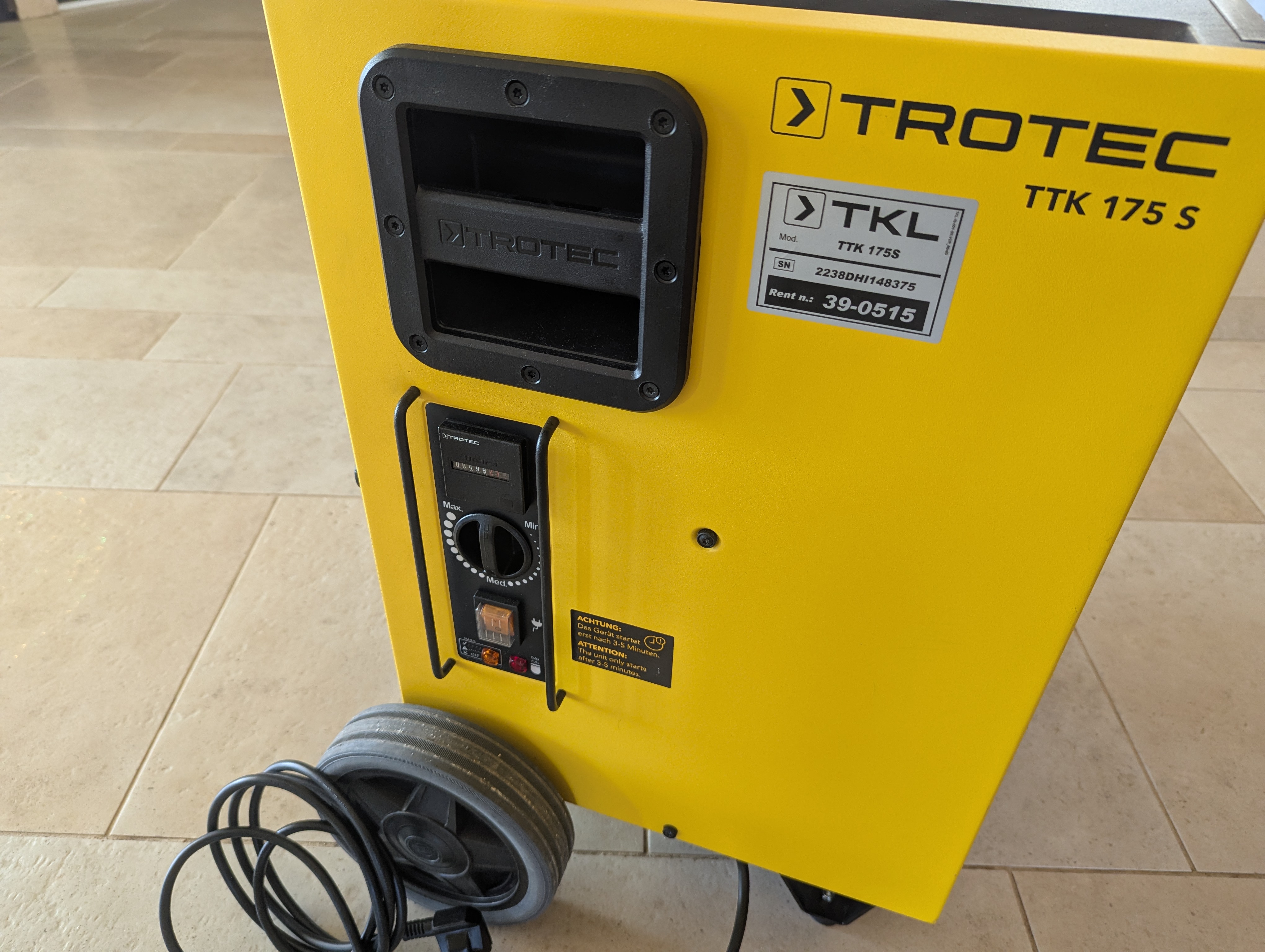 Trotec TTK 175 S - Comandi