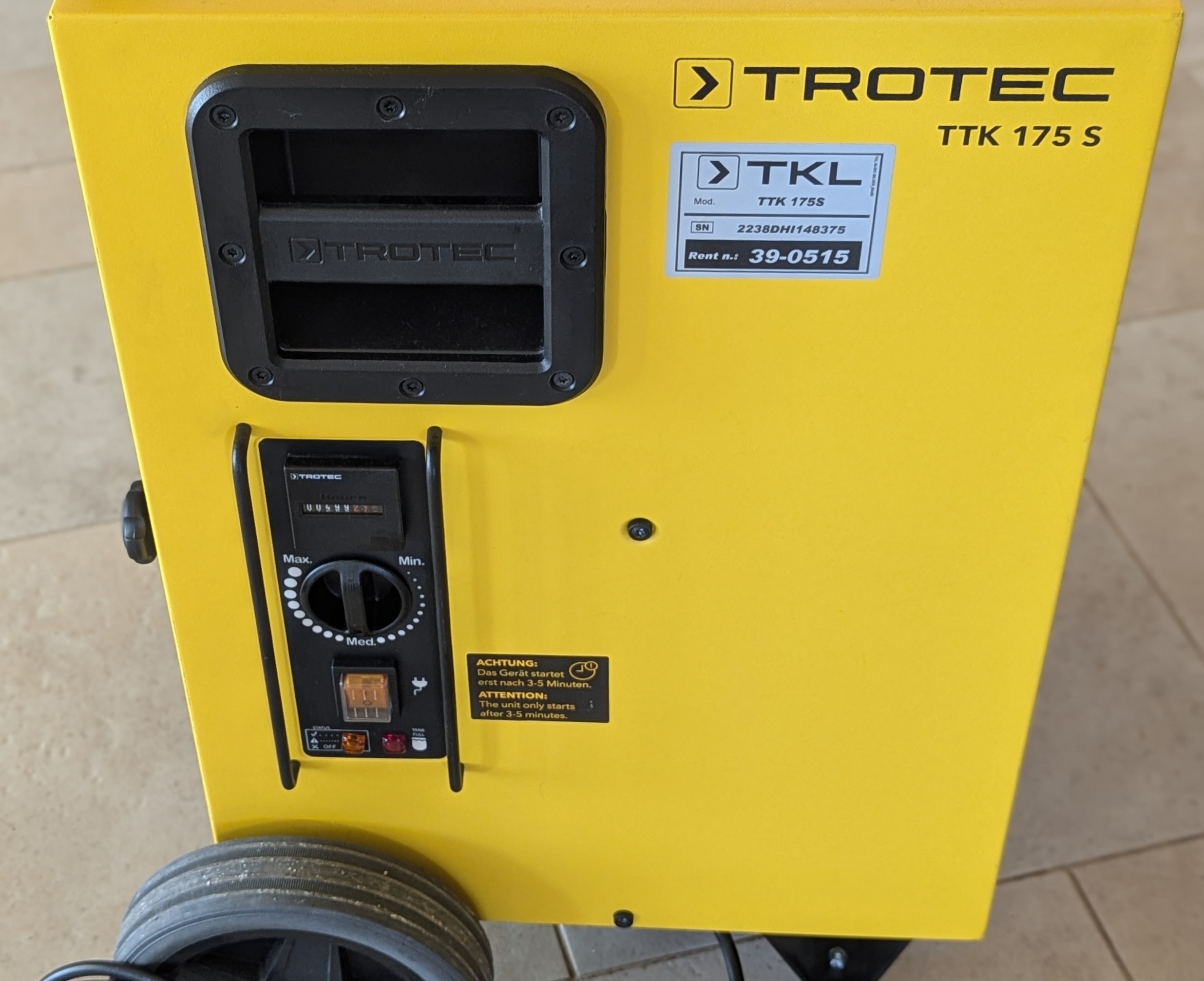Trotec TTK 175 S - Comandi