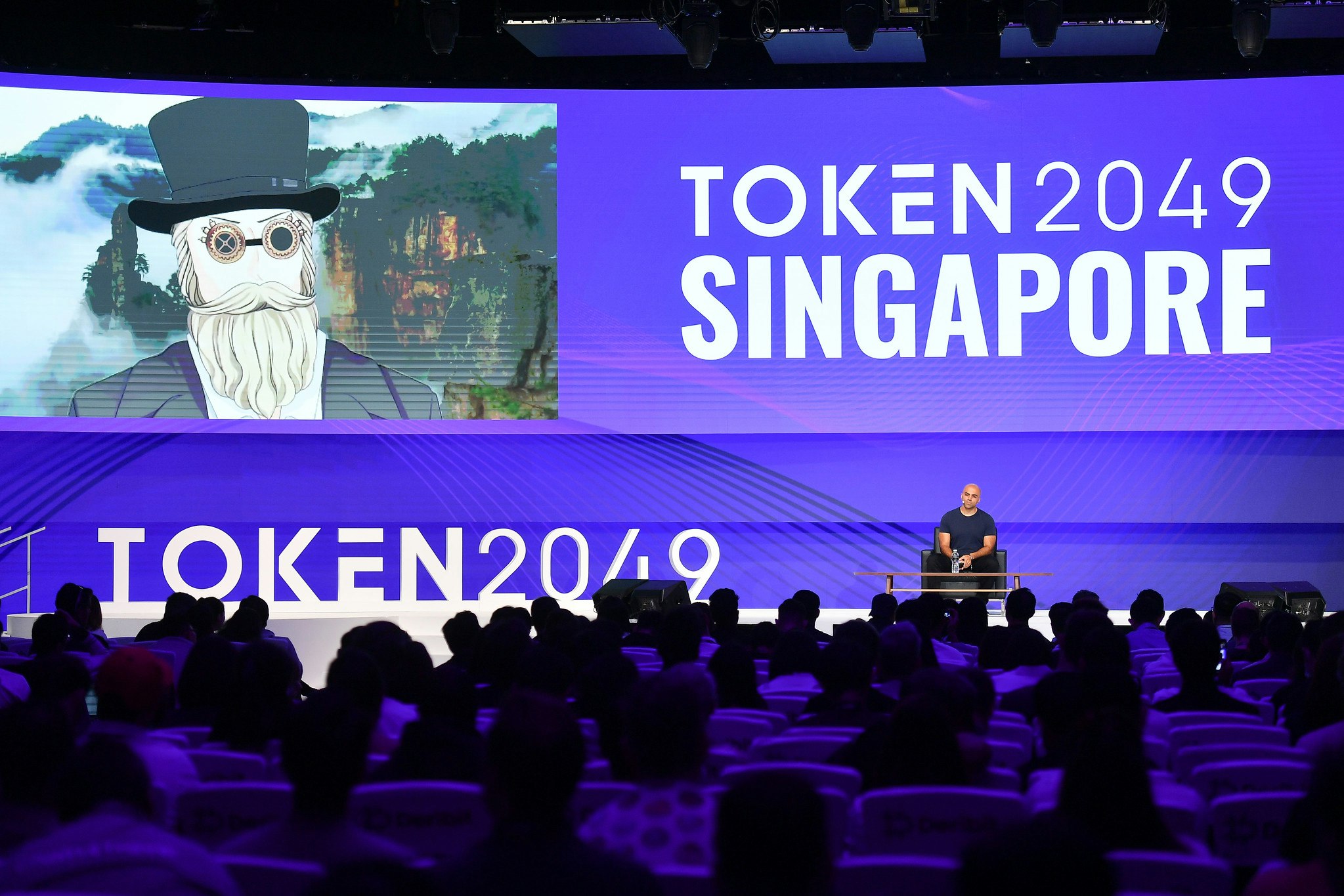WHALE talking at token2049 Singapore