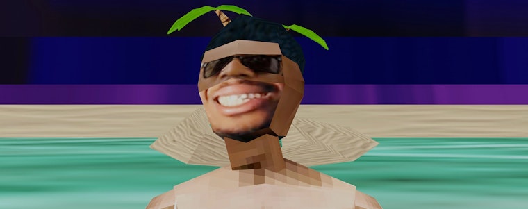 Screenshot of clip from PK Buck music video