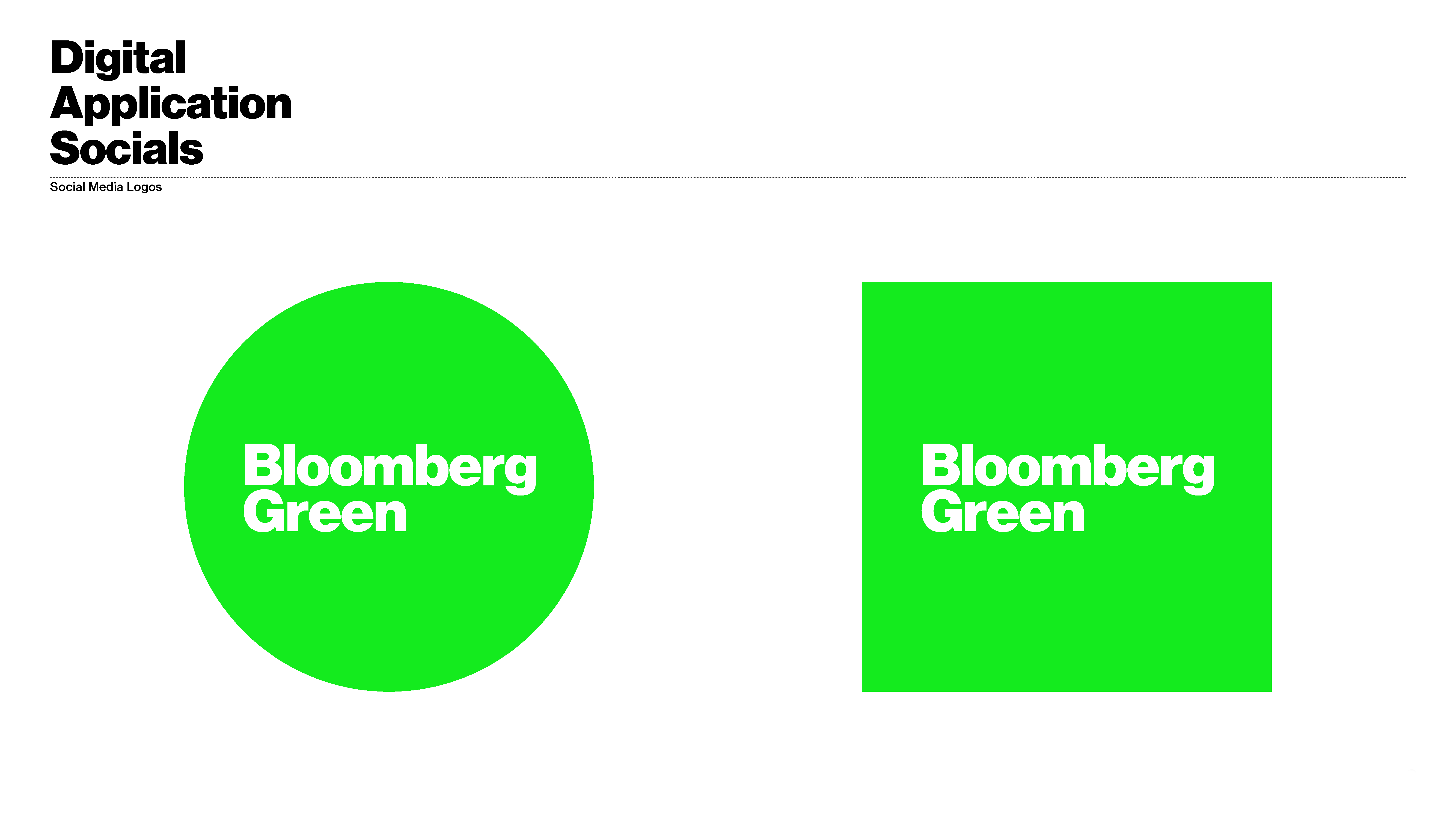 Bloomberg Green style guide
