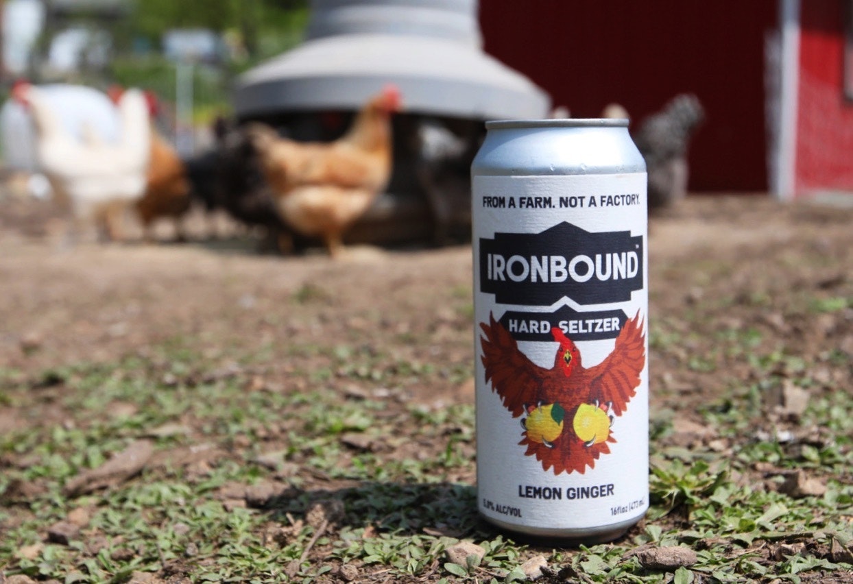 Ironbound hard seltzer can