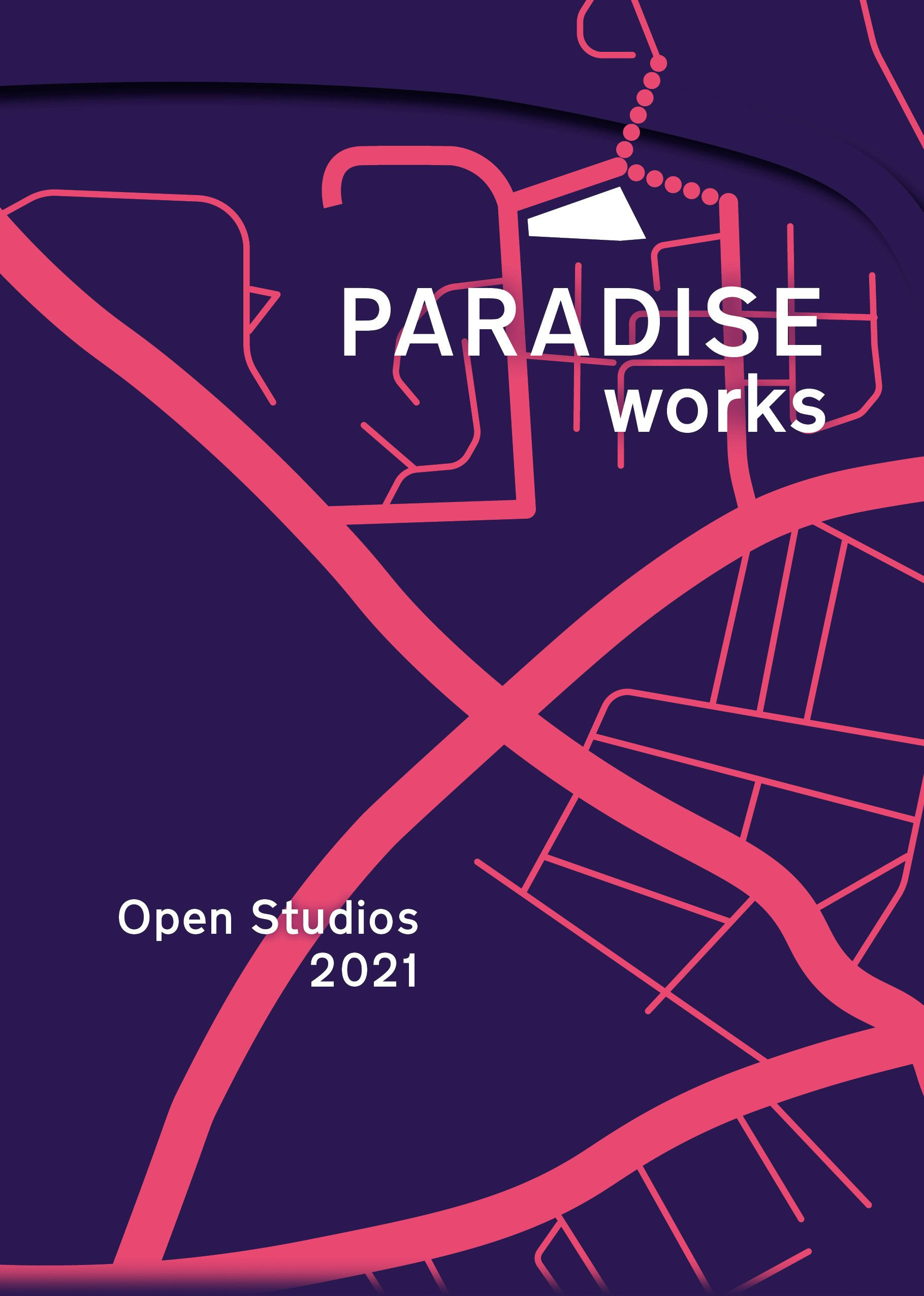 Paradise works open studios flyer 2021 (front)