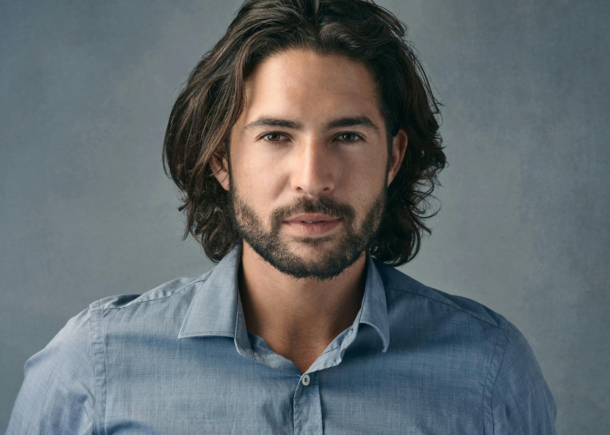 man with long hair and beard