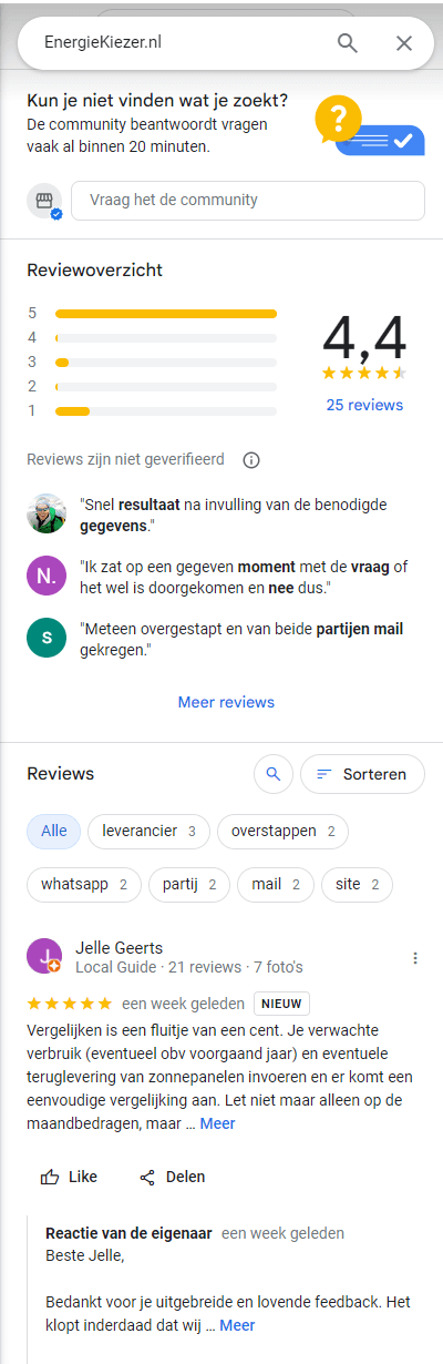 energiekiezer review