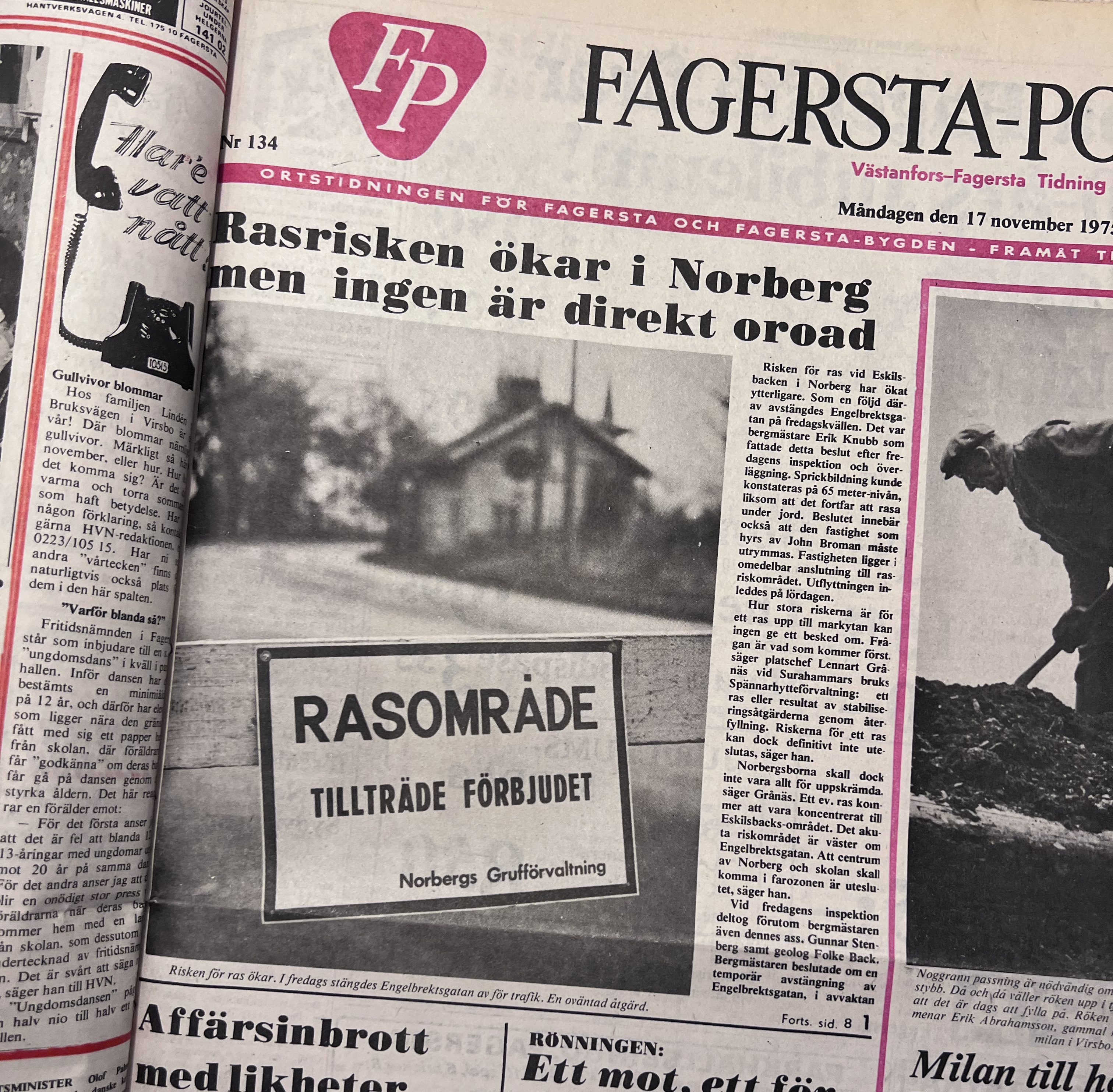 Fagersta-Posten 17 november 1975