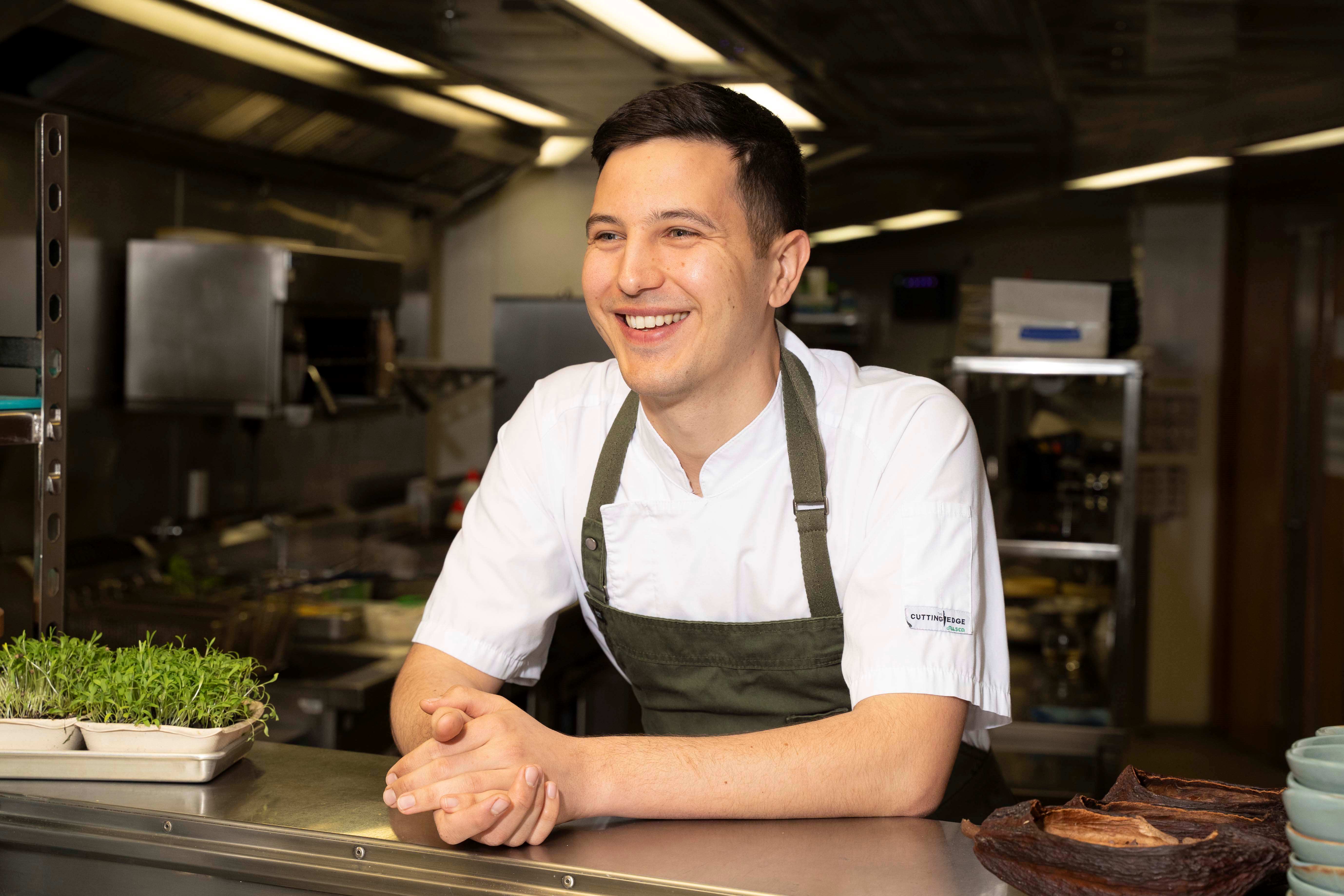 Caption: Winner of the inaugural Visa NZ Hospitality Scholarship, Joshua Ross null