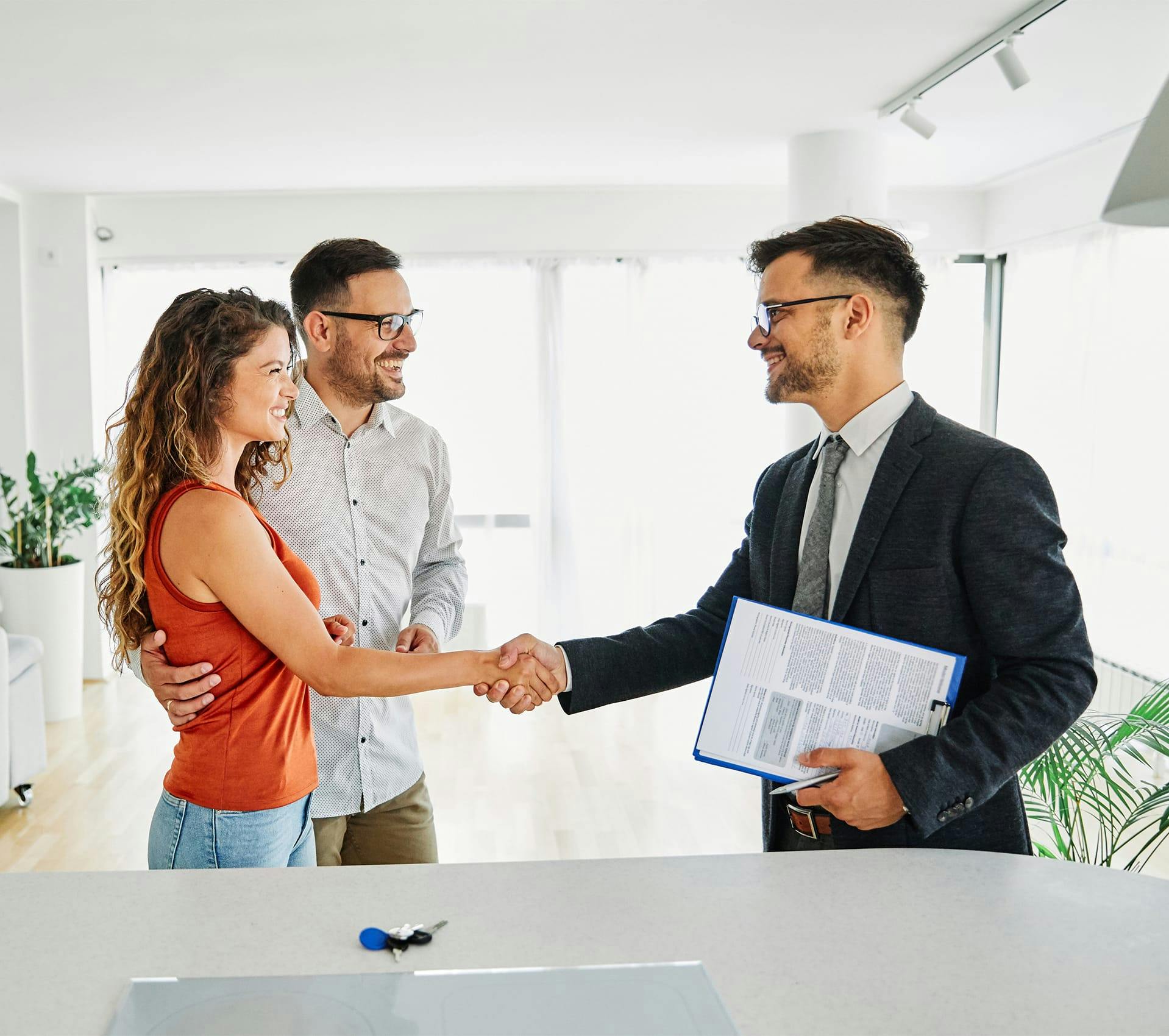 two people shaking hands