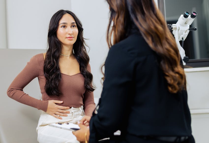 Patient having a consultation