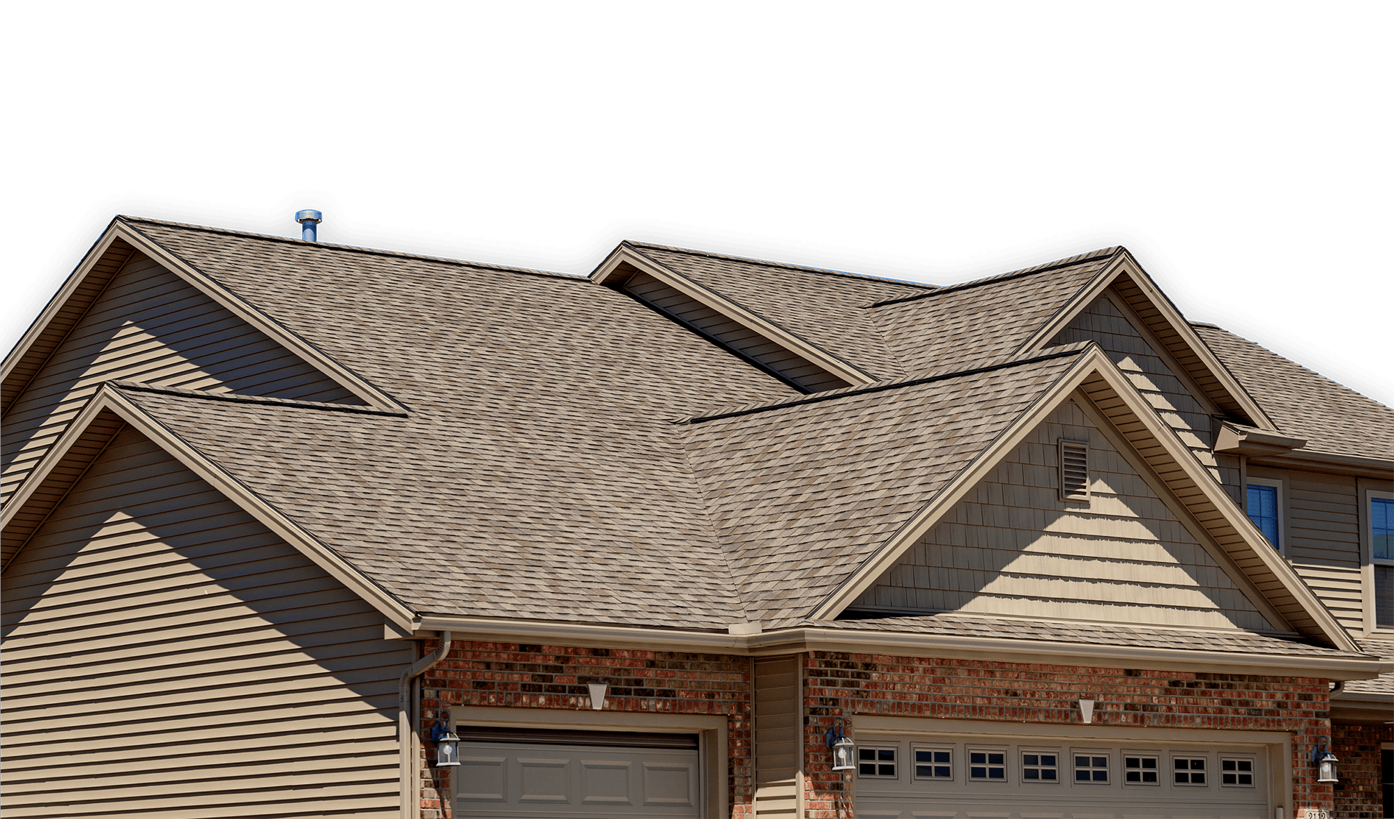 Tan Roofing on a Texas Home