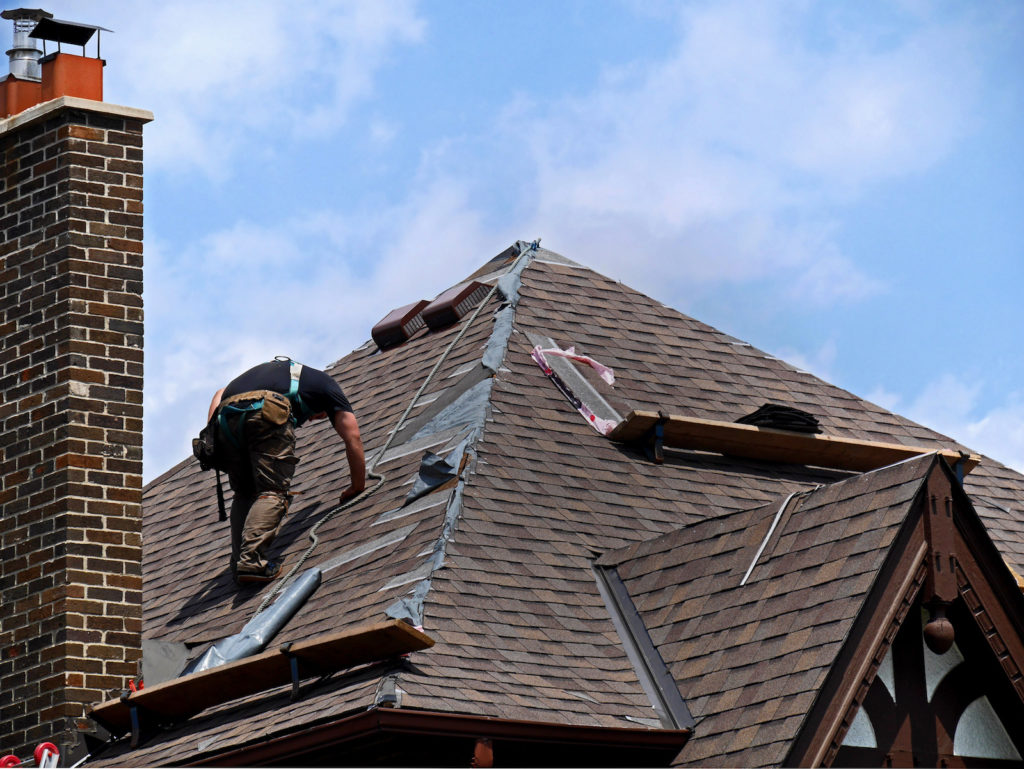 Reparing damaged roof