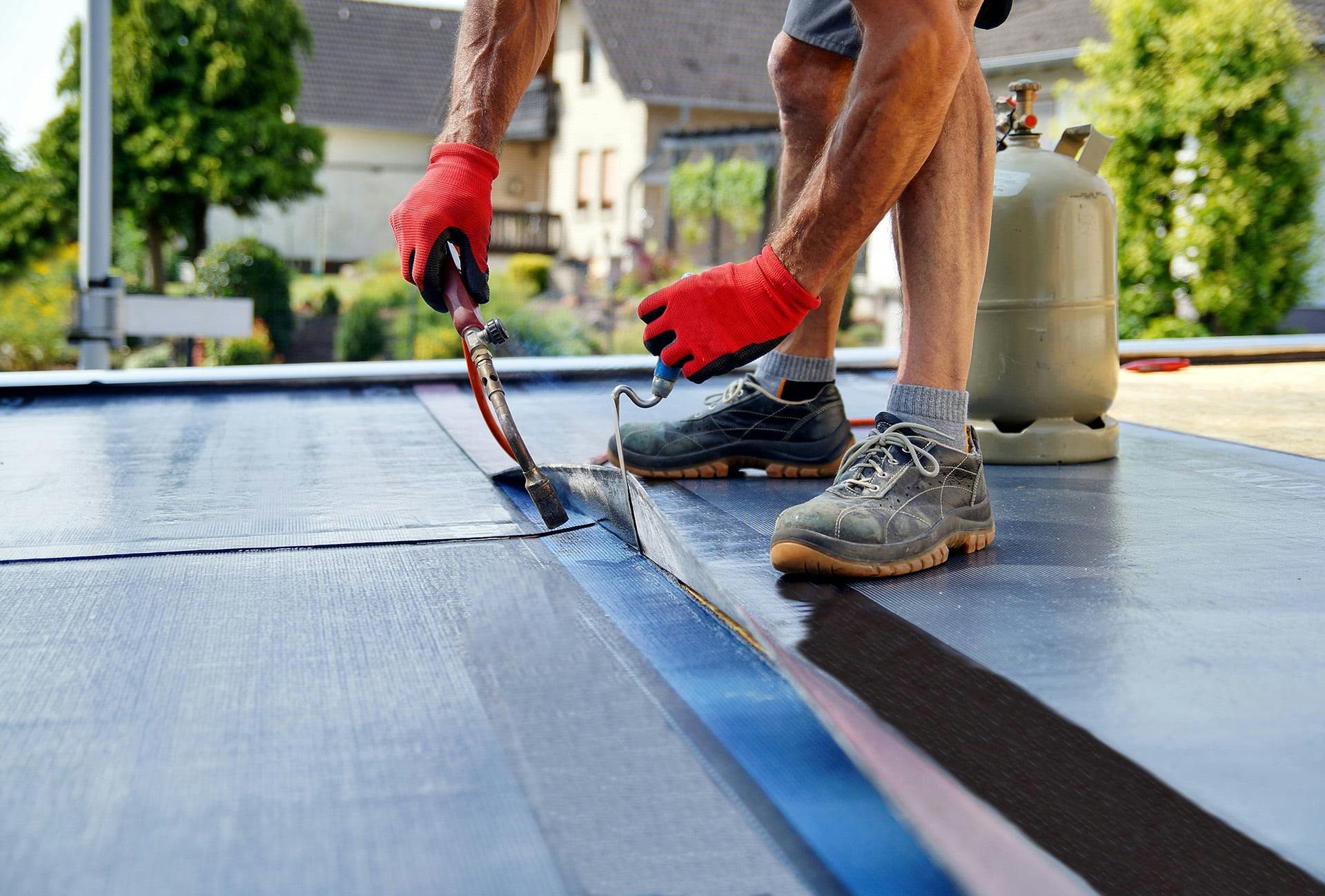 Installing flat roof